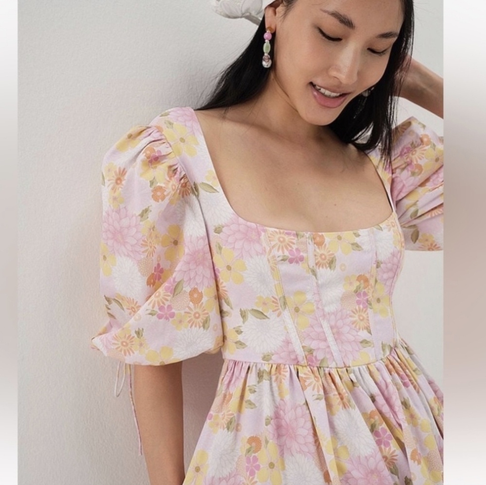 For Love And Lemons Carrie Midi Dress